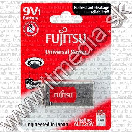 Image of Fujitsu battery ALKALINE 1x9v (6LR61) UNIVERSAL POWER (IT10948)